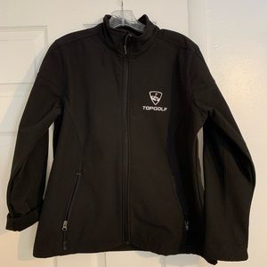 Top Golf Black Zip Up Jacket L